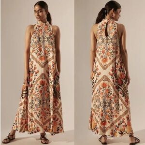 Farm Rio x Anthro Halter Maxi Dress